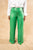 Tis the Season Leather Flare Pants (Green)