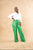 Tis the Season Leather Flare Pants (Green)