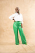 Tis the Season Leather Flare Pants (Green)