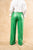 Tis the Season Leather Flare Pants (Green)