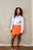 Preppy Lady Tennis Skirt (Orange)