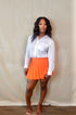 Preppy Lady Tennis Skirt (Orange)