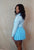 Preppy Lady Tennis Skirt (Baby Blue)